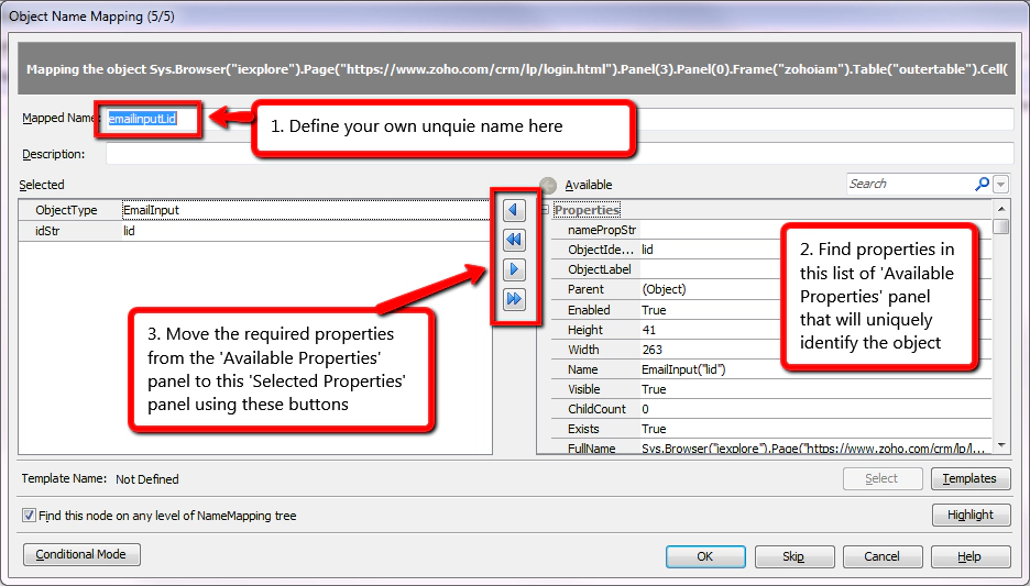 Map Object and Properties Manually In TestComplete Map Object and Properties Manually In TestComplete