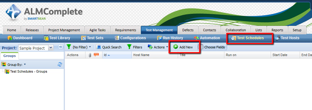 Create Test Schedule in QAComplete Create Test Schedule in QAComplete