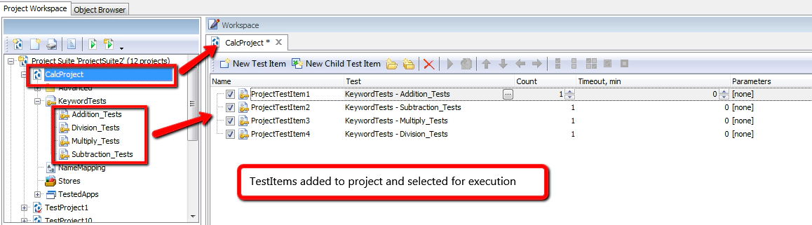 Defining Test Items In TestComplete Defining Test Items In TestComplete