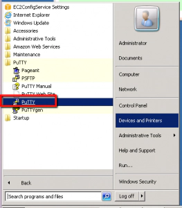 AWS EC2 Run Putty AWS EC2 Run Putty