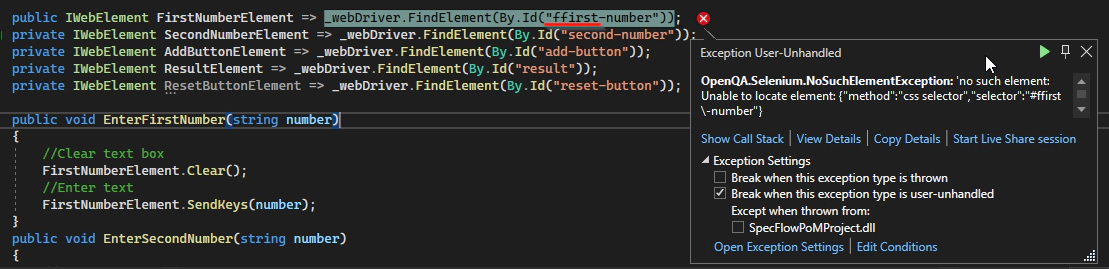Id Selenium Exception Id Selenium Exception