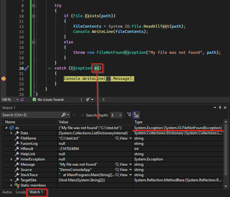 Raising The File Not Found Exception Raising The File Not Found Exception