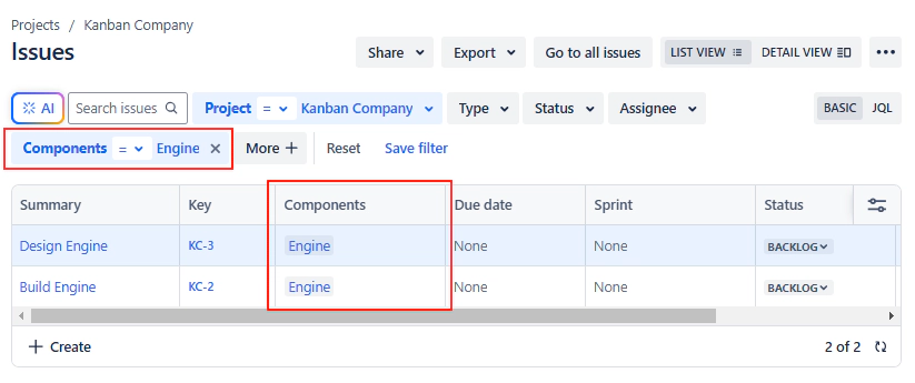 Searching for Issues Based on Jira Component Searching for Issues Based on Jira Component