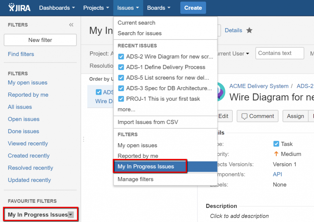 jiradashboardsfilterlists Test Management