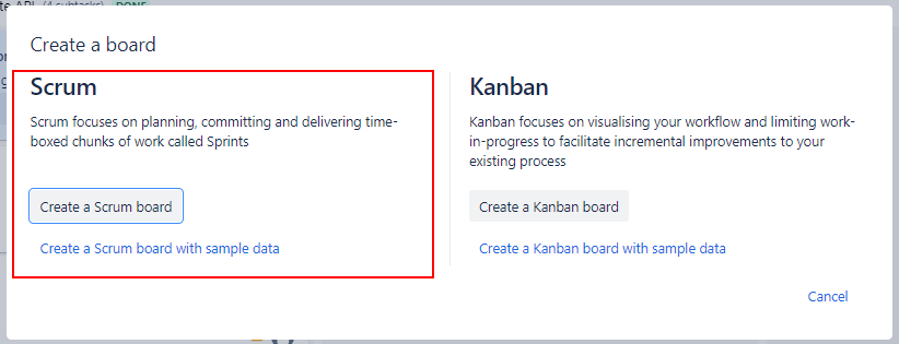Jira Create Scrum Board