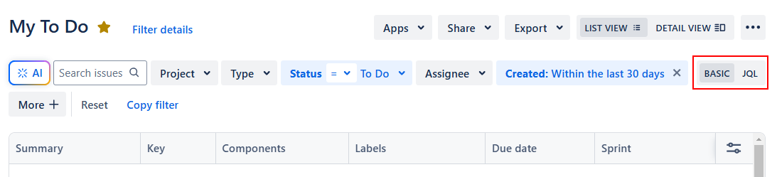 Jira Issue Priority