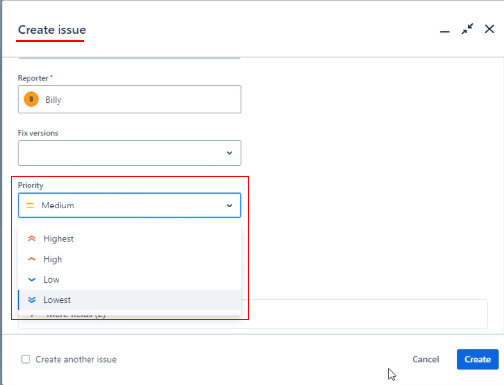 Jira Issue Priority