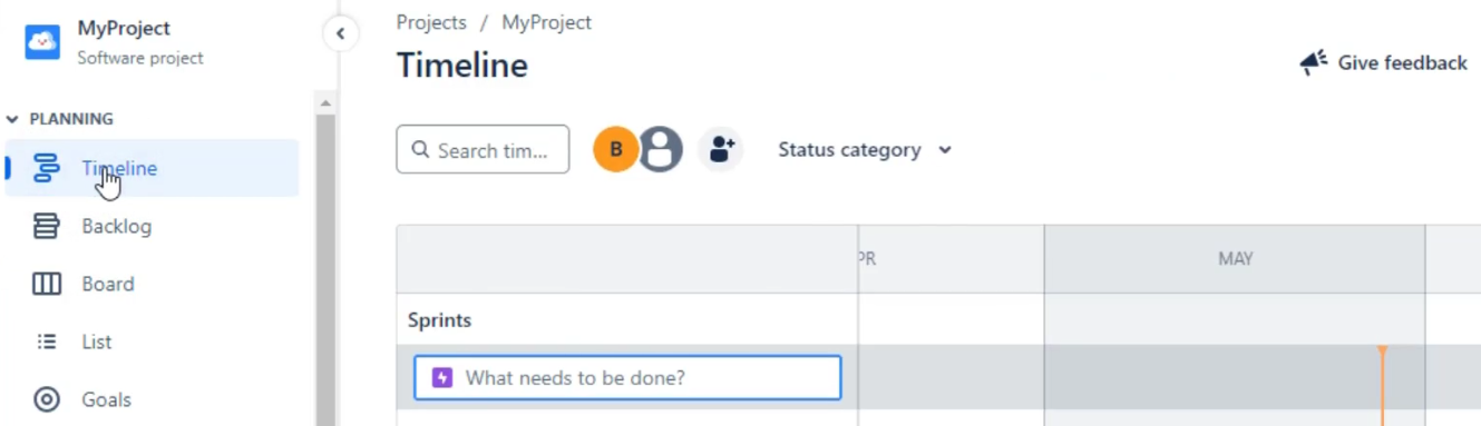 Jira Project Timeline