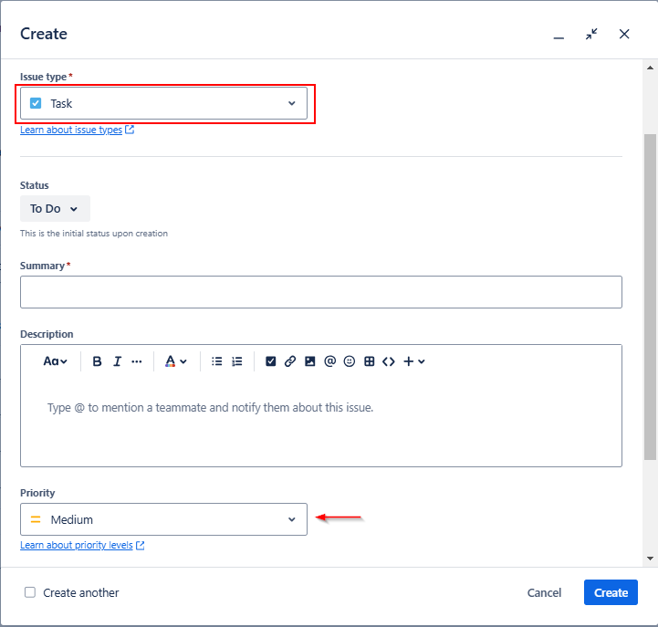 Jira Issue Priority